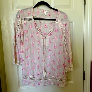 Kut from the Kloth Lace and Embroidered Blouse, size M